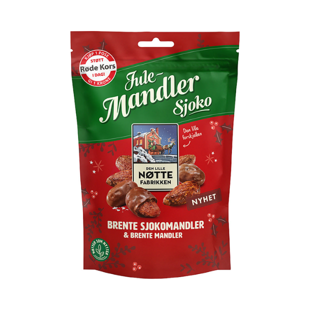 Christmas Roasted Almonds  - Julemandler 150g Den Lille Nøttefabrikken